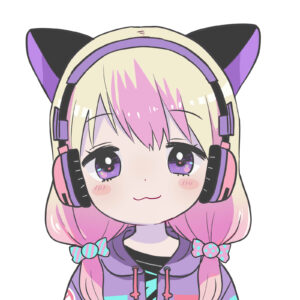配信者風の女の子のイラスト